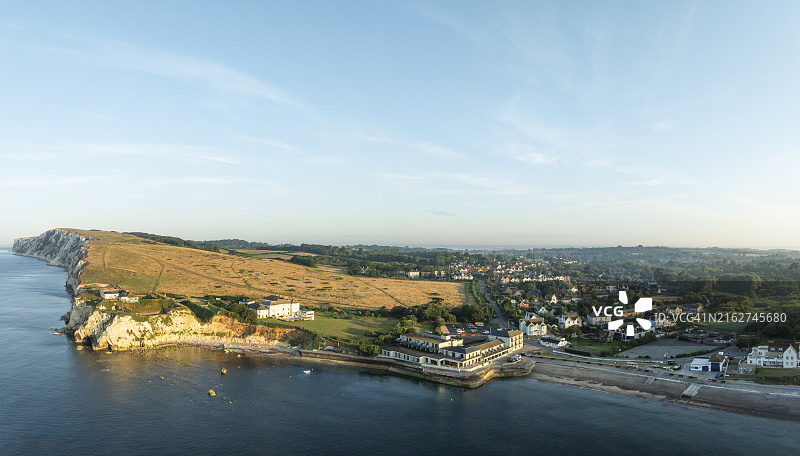 英国海岸线，怀特岛图片素材