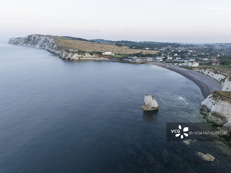 英国海岸线，怀特岛图片素材