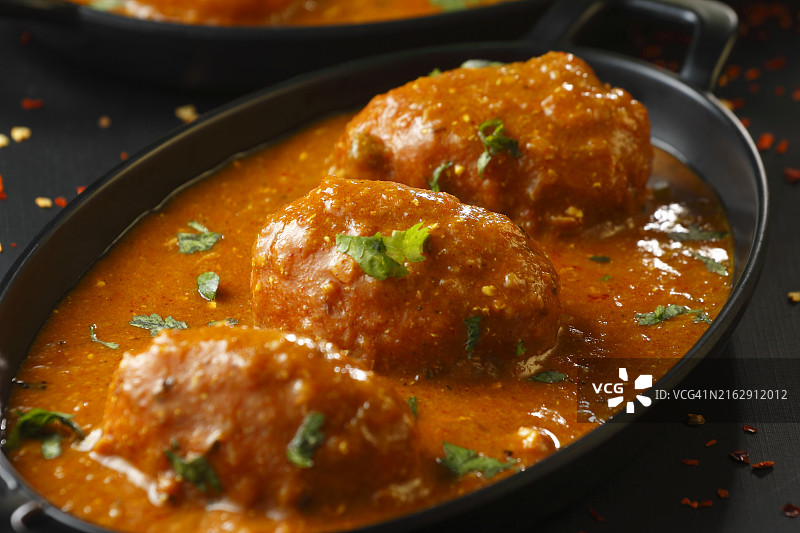 芝士土豆球咖喱图片素材