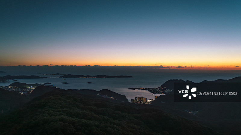 长崎稻佐山夜景：日本新三大夜景之一图片素材