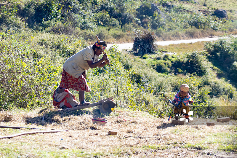 马达加斯加乡村日常生活图片素材