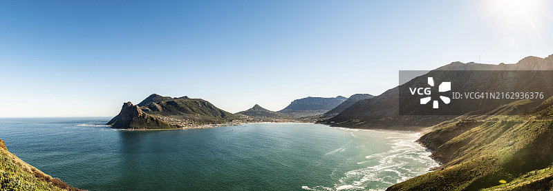 冬季南非开普敦豪特湾全景图片素材