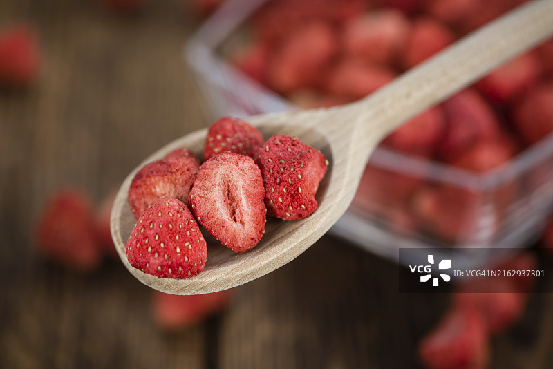 新鲜草莓（局部特写，选择性聚焦）图片素材