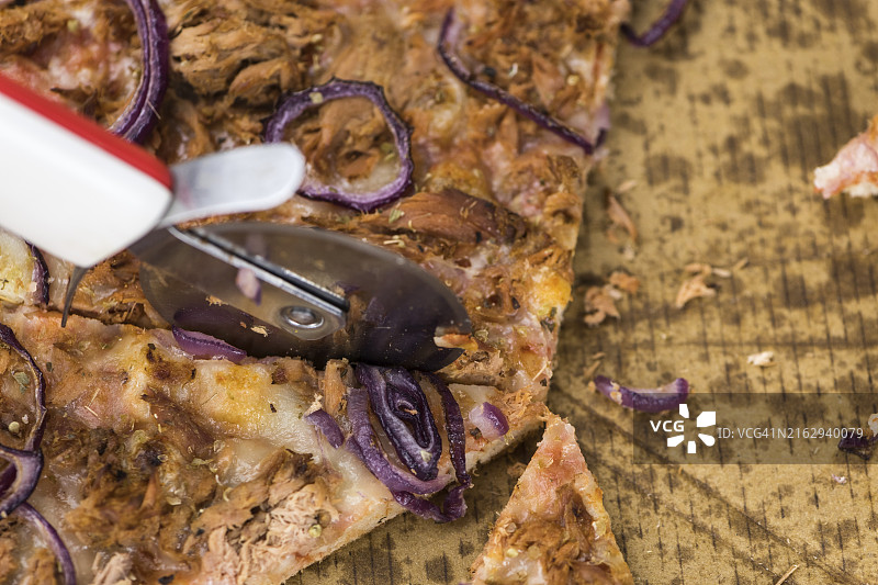 披萨切片（特写）图片素材