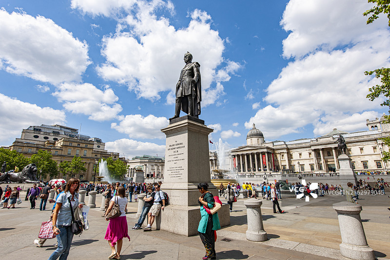 伦敦特拉法加广场图片素材