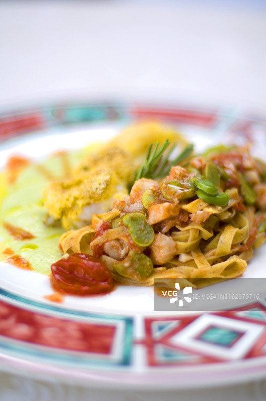 意大利马尔凯的特色菜肴图片素材