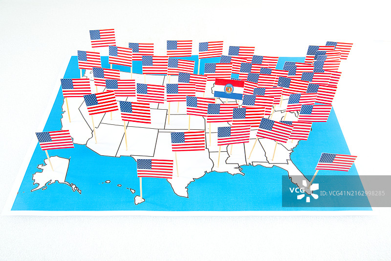 美国密苏里州州旗图片素材