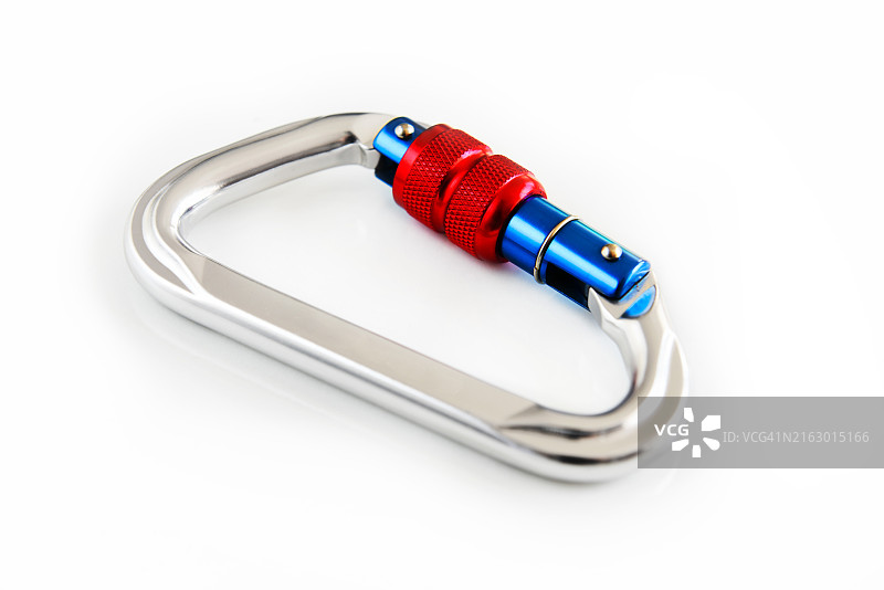 白色背景上的登山扣图片素材