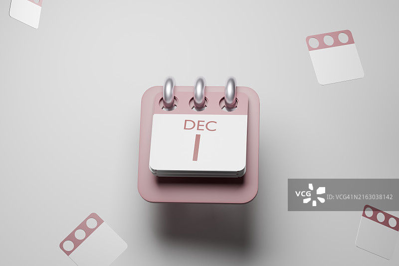 12月1日日历图片素材
