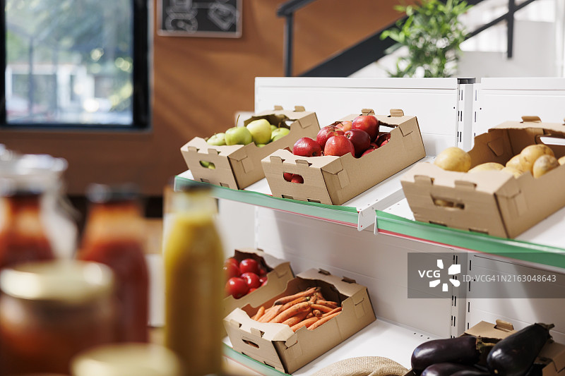 食品市场上的有机食品图片素材