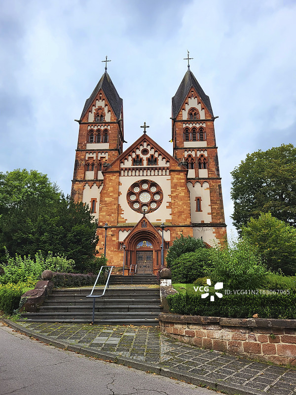 德国梅特拉赫的圣路特维努斯教堂图片素材