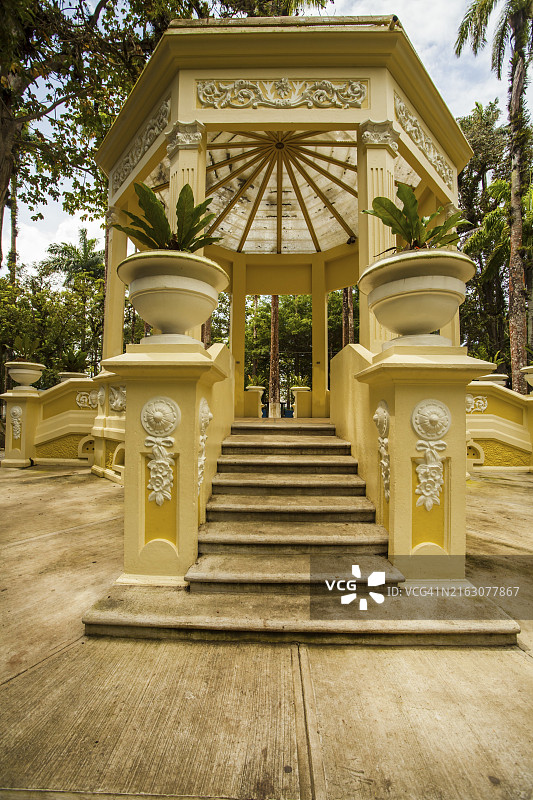 哥斯达黎加利蒙港的港口城市公园图片素材