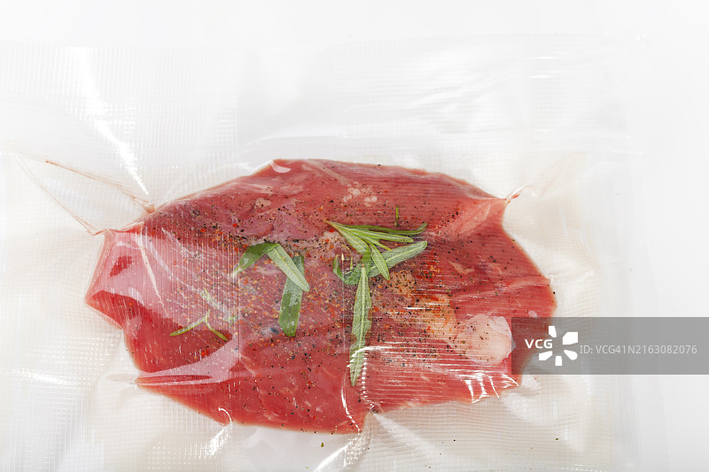 真空低温烹调牛排图片素材