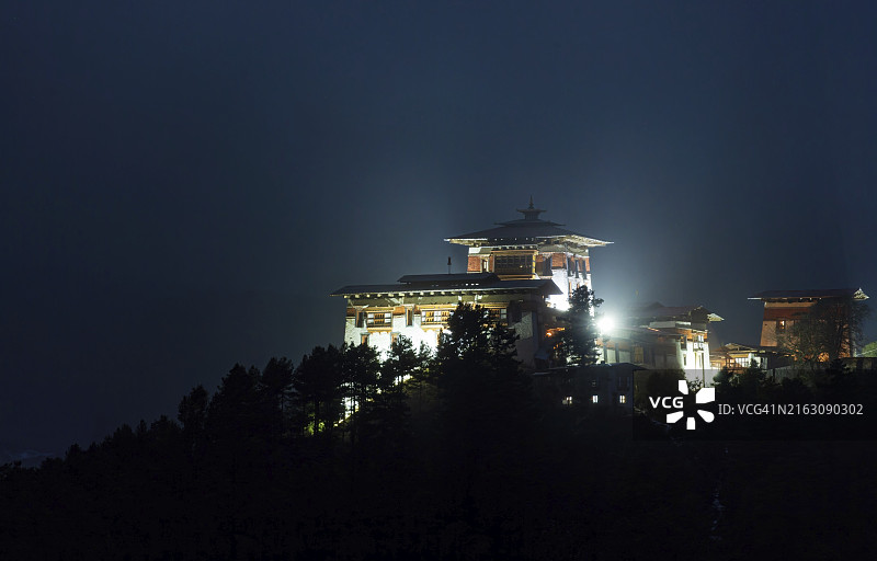 不丹王国的不姆唐宗寺图片素材