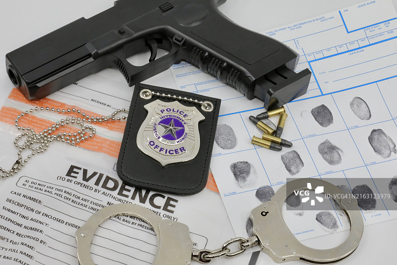 警探办公室桌子图片素材