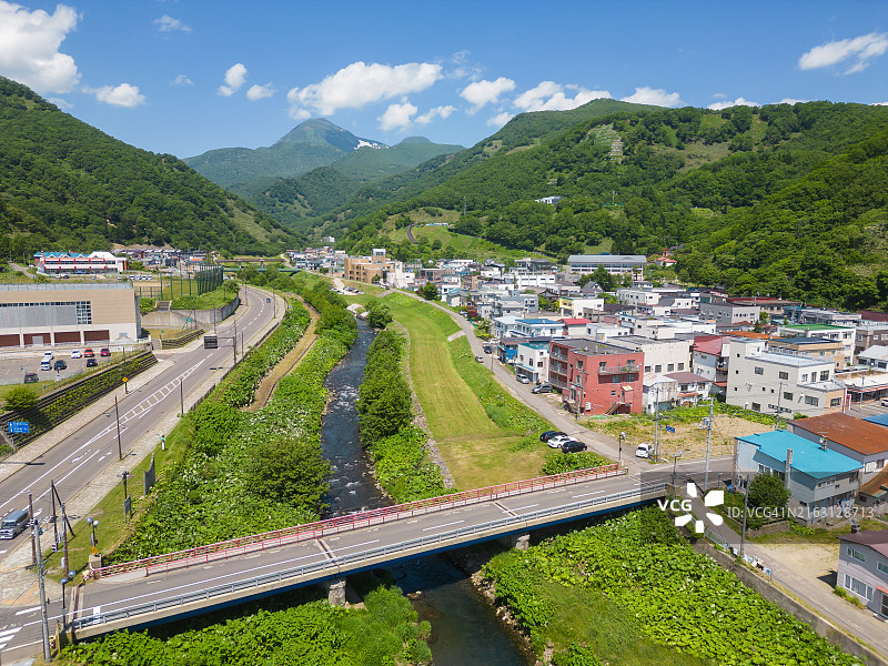 日本知床半岛的罗臼町图片素材