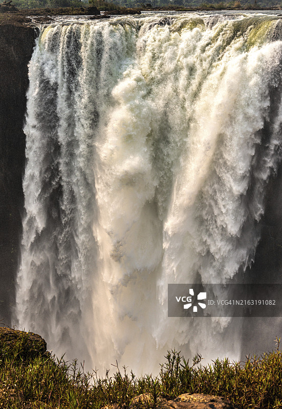 旱季津巴布韦一侧的维多利亚瀑布（莫西奥图尼亚）图片素材