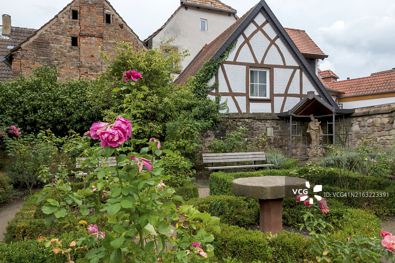 德国圣马丁巴洛克花园玫瑰园图片素材