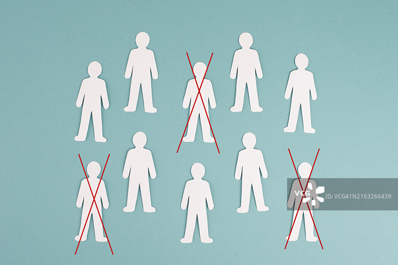 人群，歧视，取消文化，言论自由，新冠疫情管控，未接种疫苗者被排斥图片素材