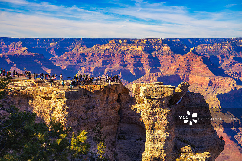 大峡谷南缘马瑟观景点日落图片素材