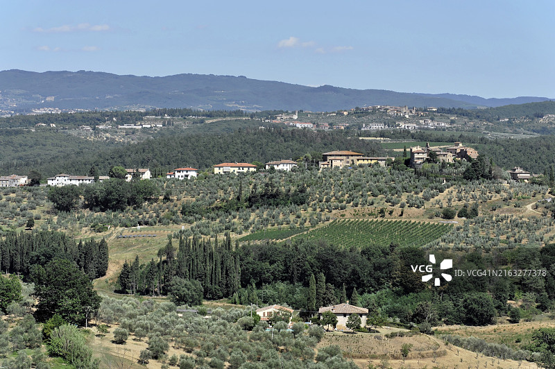意大利托斯卡纳皮恩扎南部的托斯卡纳景色图片素材