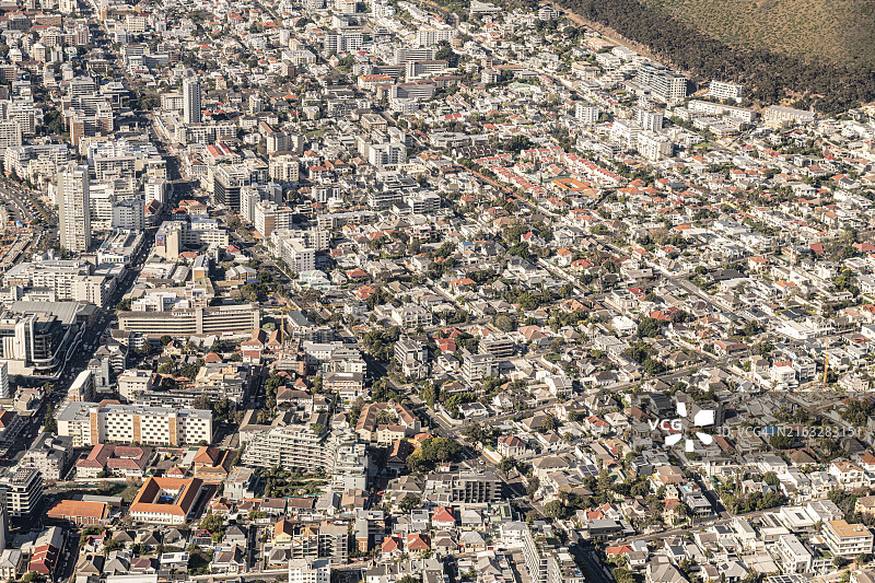 南非开普敦城市航拍图片素材