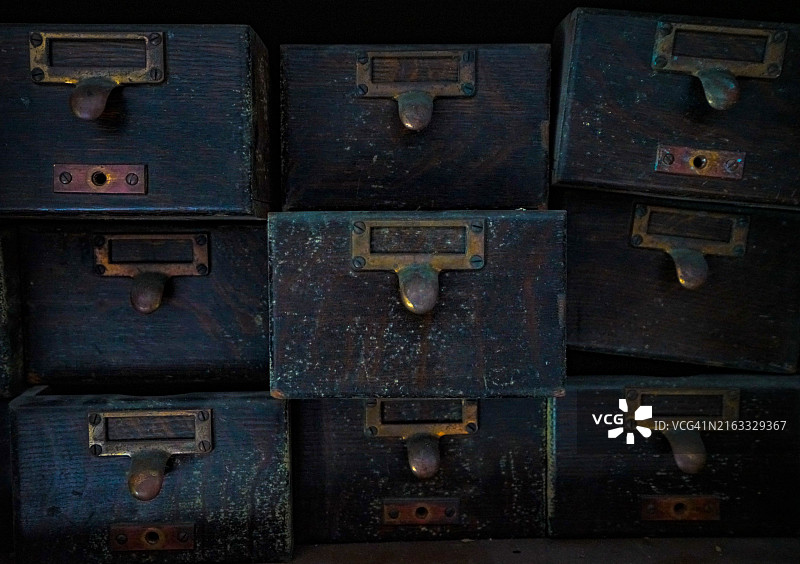 旧文件抽屉图片素材