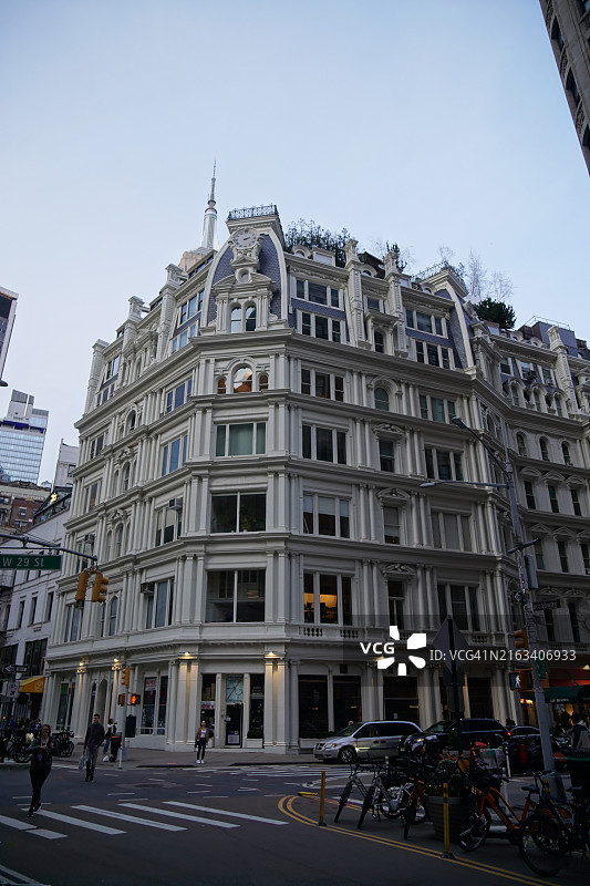 吉尔sey大厦，历史建筑，黄昏，美国纽约市图片素材