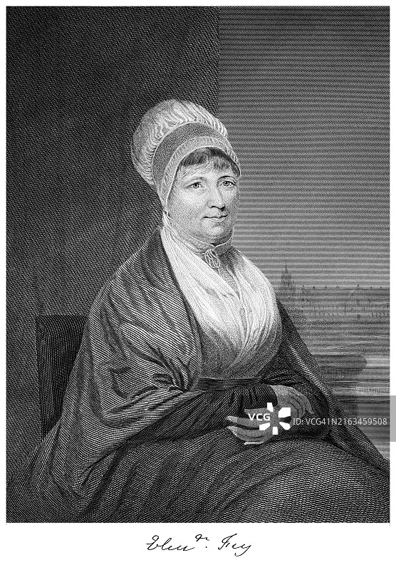 伊丽莎白·弗莱肖像（英国监狱改革家、社会改革家、慈善家和贵格会教徒）图片素材