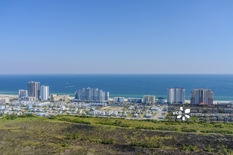 美国海湾海岸的建筑与海景图片素材