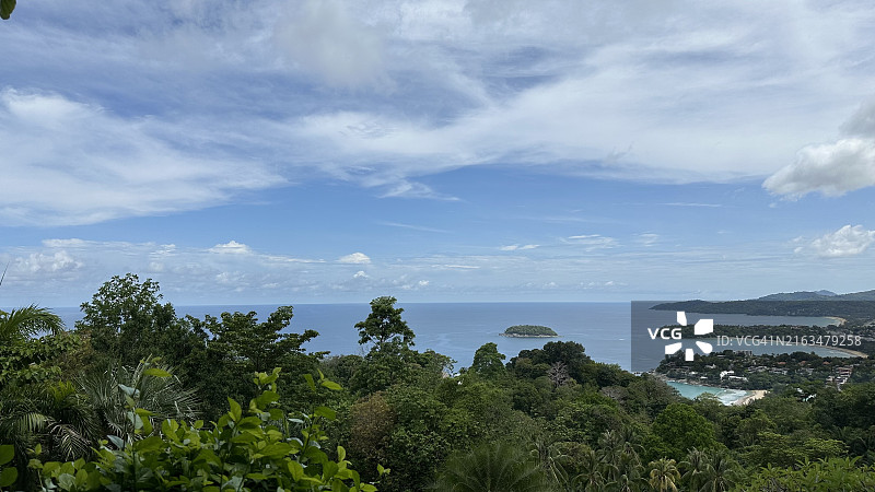 普吉岛海天一色美景，泰国图片素材