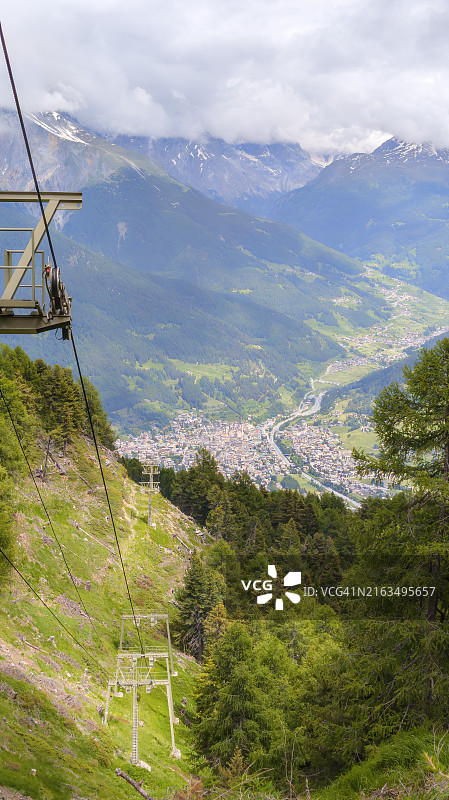 博尔米奥鸟瞰图片素材