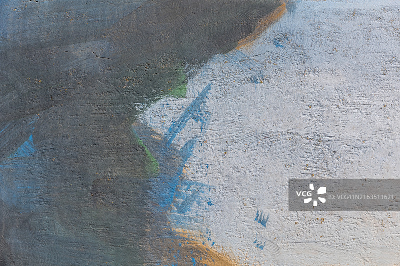 色彩缤纷的彩绘墙图片素材