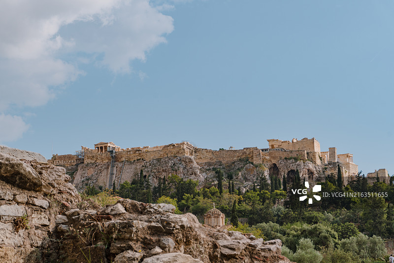 美丽的雅典卫城图片素材