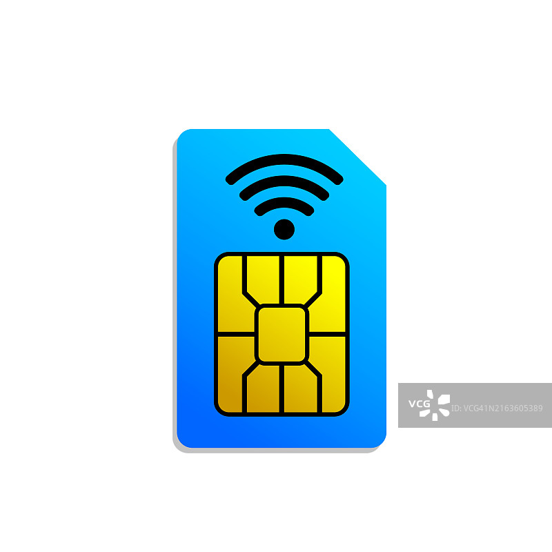 SIM卡图标矢量图图片素材