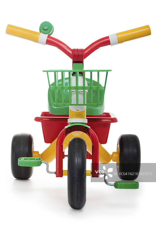 三轮车：儿童脚踏轮自行车玩具图片素材