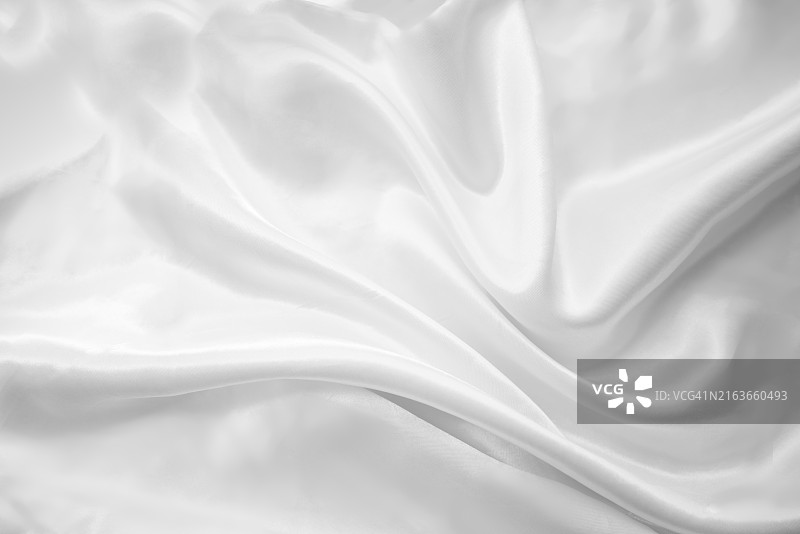 优雅的白色丝绸面料图片素材