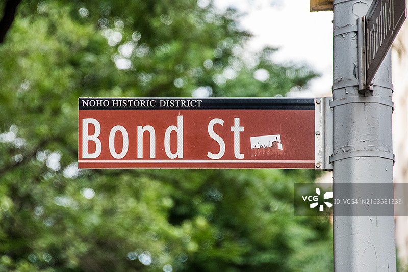 邦德街标志图片素材