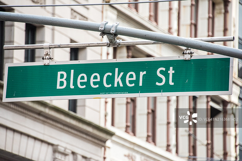 Bleecker St路牌图片素材