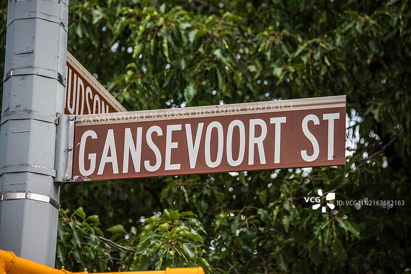 甘斯沃尔特街标志图片素材