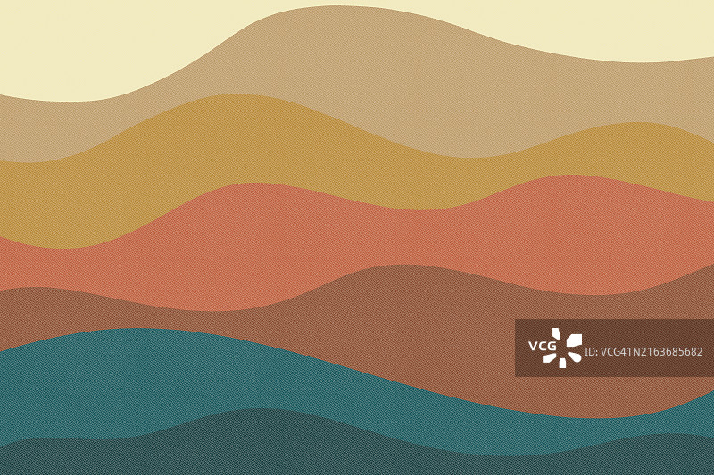 泥土色调的秋季波浪图案图片素材