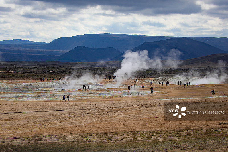 米湖地热田，冰岛图片素材
