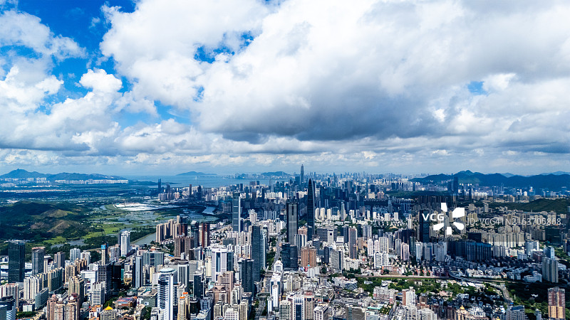 深圳城市无人机航拍短片图片素材