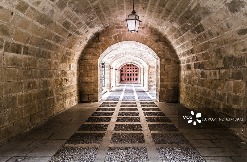 帕尔马马略卡岛地下通道图片素材