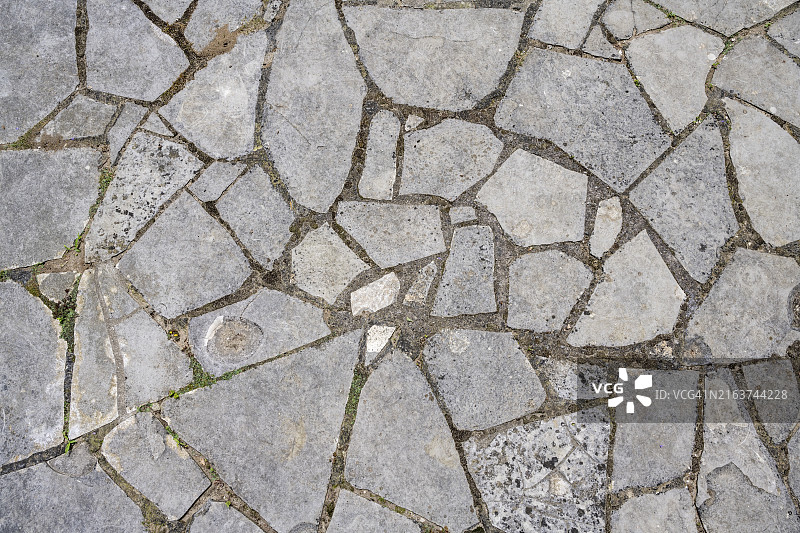 花园露台上石板马赛克图片素材