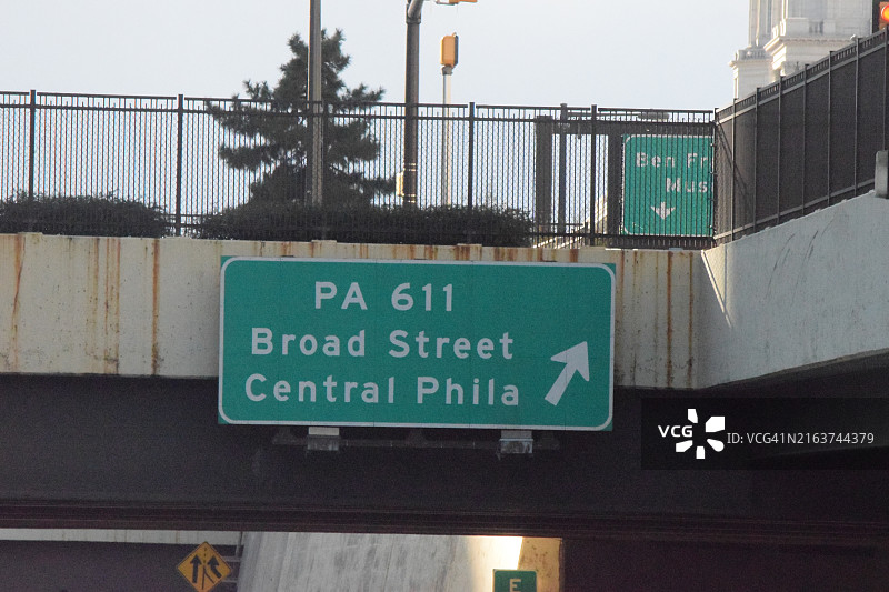 费城中央大街标志图片素材