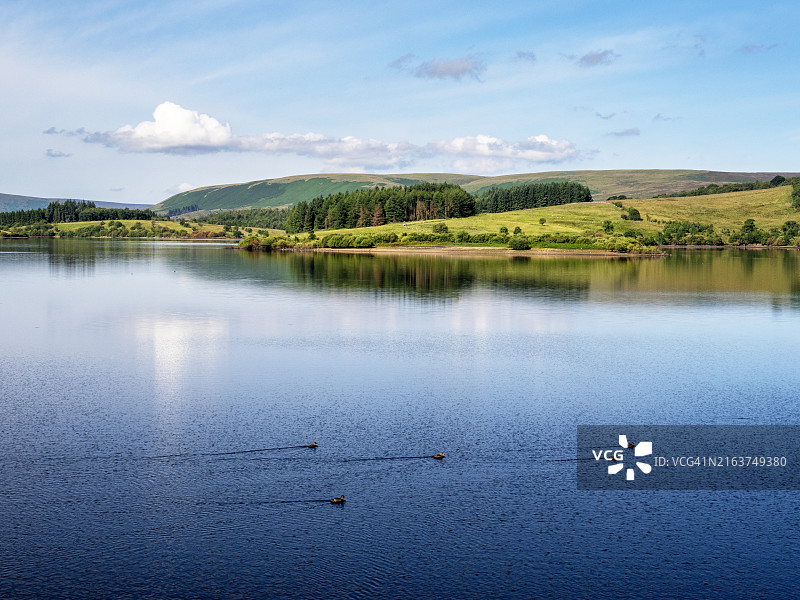 英国兰开夏郡的斯托克斯水库图片素材