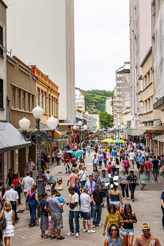 巴西弗洛里亚诺波利斯市中心街景图片素材