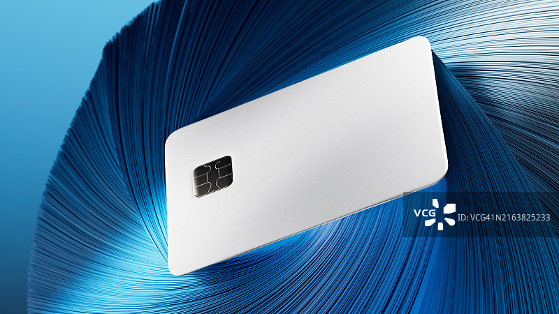 以动态漩涡图案排列的信用卡：增强您的财务能力 - 现代银行解决方案图片素材