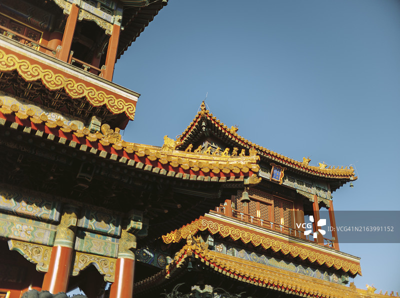 北京雍和宫喇嘛寺图片素材